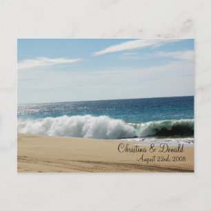 Postal del favor de la boda