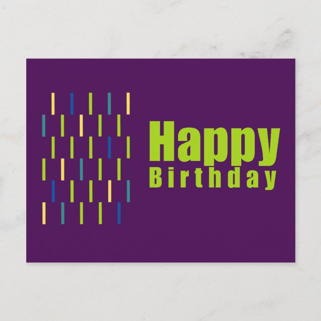 Postal del feliz cumpleaños (Anverso)