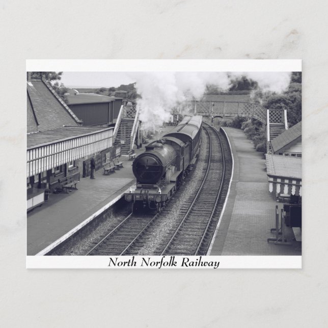 postal del Ferrocarril Norfolk Norte (Anverso)