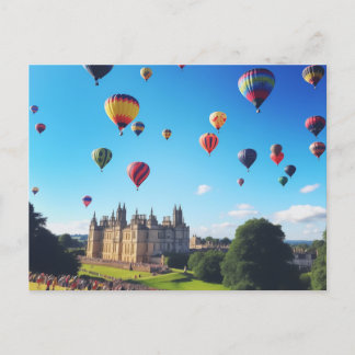 Postal del festival de globos de aire caliente