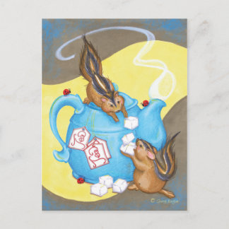 Postal del Fiesta del té de Chipmunk