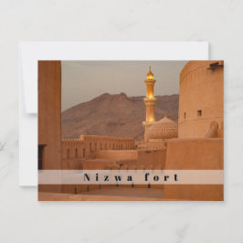 postal del fuerte de Nizwa