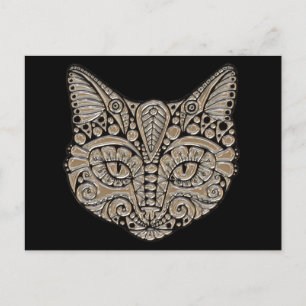 postal del gato de joyas