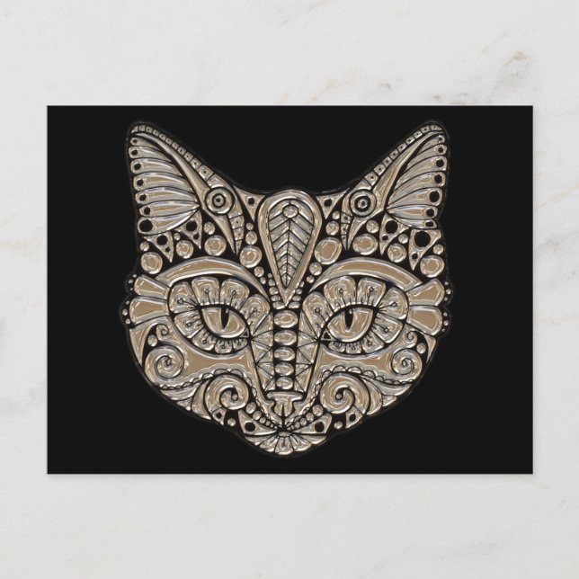 postal del gato de joyas (Anverso)