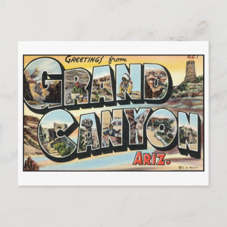 Postal del Gran Cañón Vintage