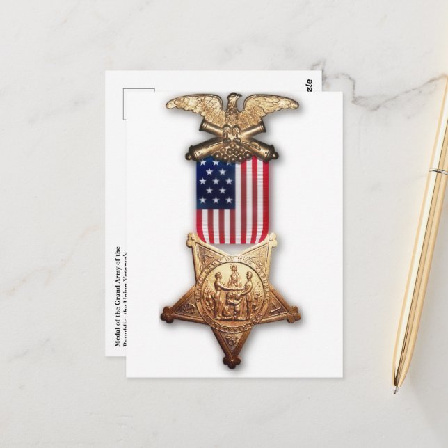 Postal del Gran Ejército de la República (Anverso/Reverso In Situ)