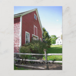 Postal del granero de Vermont