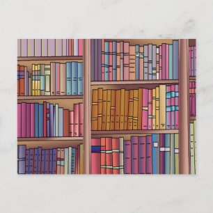 Postal del gusano de libro