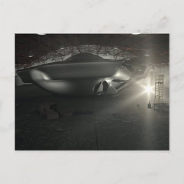 Postal del hangar del UFO de Roswell