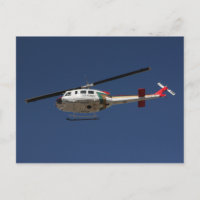 Postal del helicóptero de rescate de la policía
