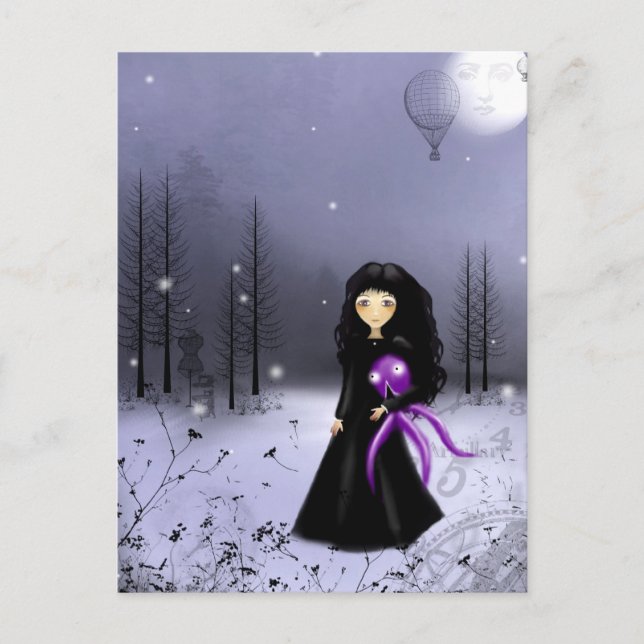 postal del hombre de la luna (Anverso)