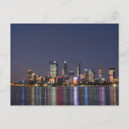 Postal del horizonte de la ciudad de Perth
