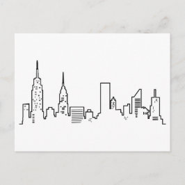 Postal del horizonte de NYC