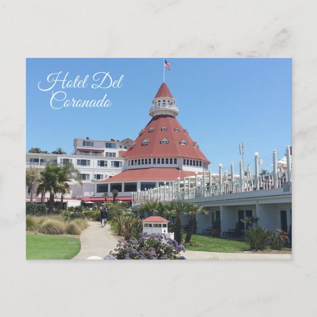 Postal del Hotel Del Coronado (Anverso)