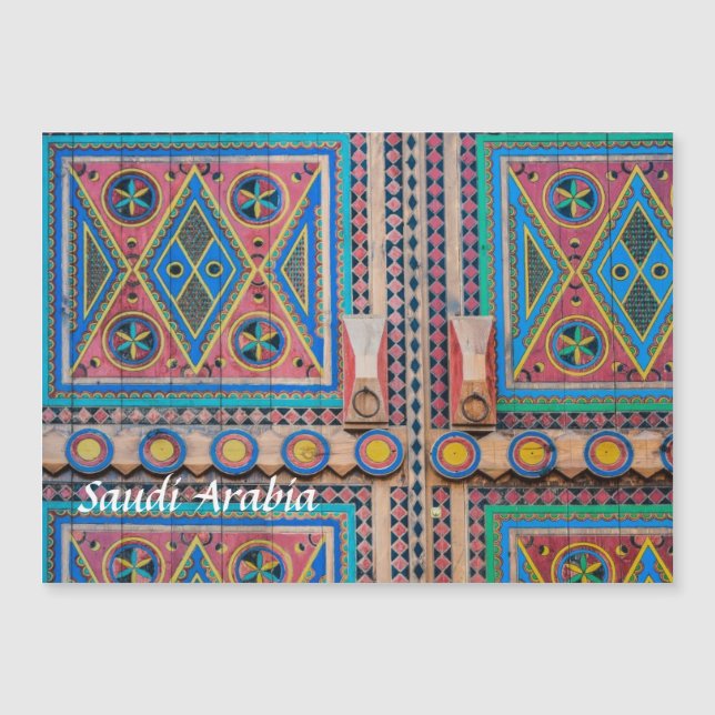 Postal del imán de la puerta de Najd del saudí (Anverso)