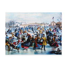 Postal del invierno del Central Park