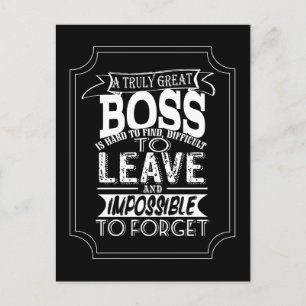Postal del jefe Una verdadera cita del jefe