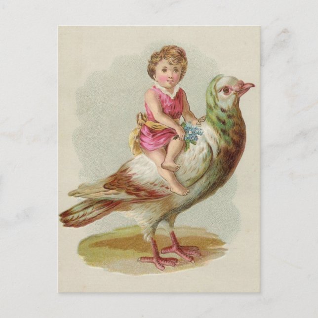 Postal del jinete (Anverso)