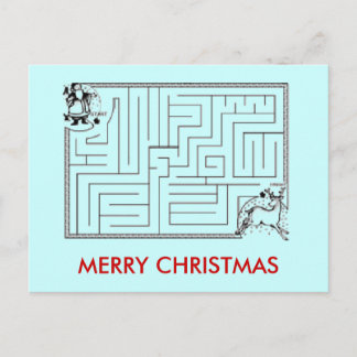 Postal del laberinto del navidad