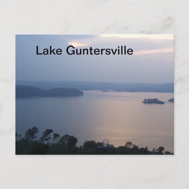 Postal del lago Guntersville (Anverso)