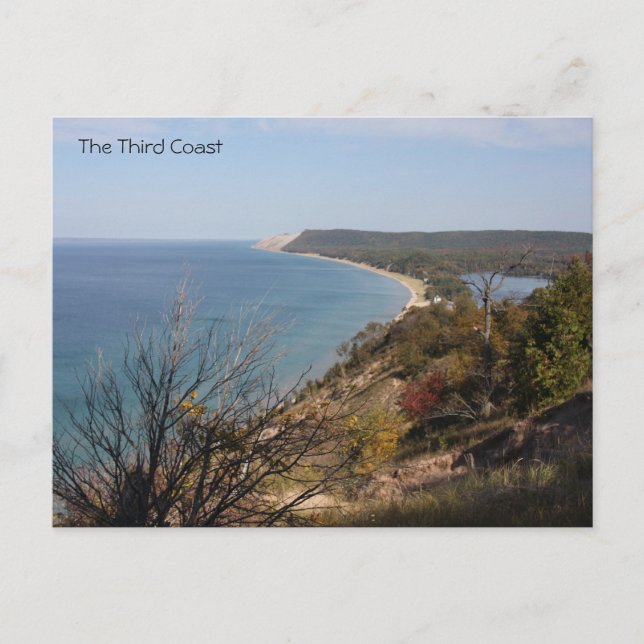 Postal del lago Michigan (Anverso)