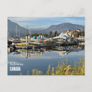 Postal del lago Okanagan en Kelowna, Canadá