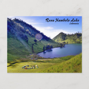 Postal del lago Ranu Kuavance Indonesia
