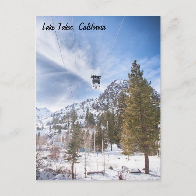 Postal del lago Tahoe (Anverso)