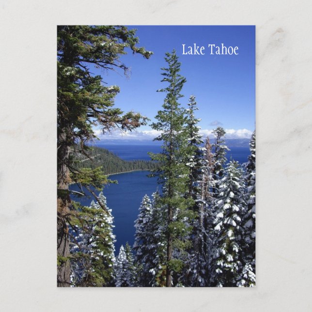 Postal del lago Tahoe (Anverso)
