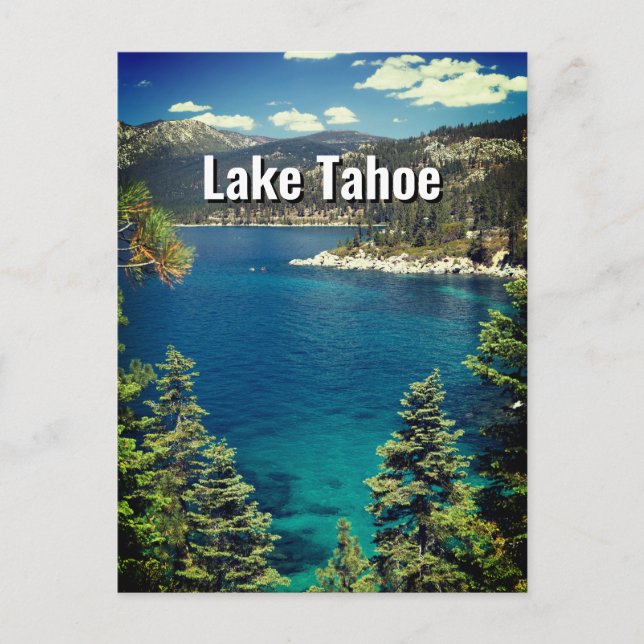 Postal del lago Tahoe (Anverso)