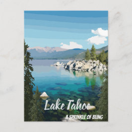 Postal del Lago Tahoe A rociar California y Nevada