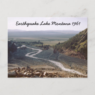 Postal del Lago Terremoto Montana 1961