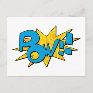 Postal del libro de historietas Pow