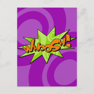 Postal del libro de historietas Whoosh