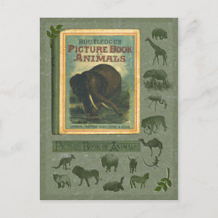 Postal del Libro de imágenes de animales