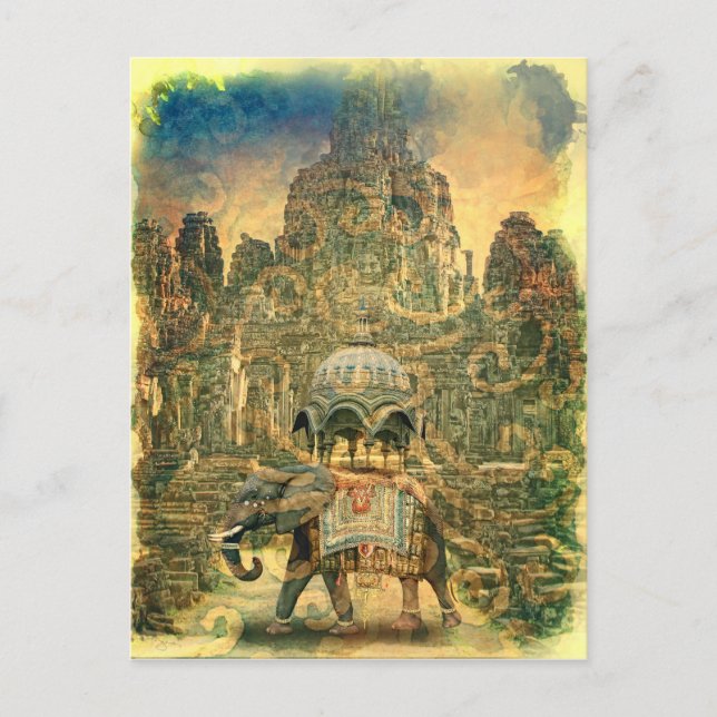 Postal del libro de la jungla (Anverso)