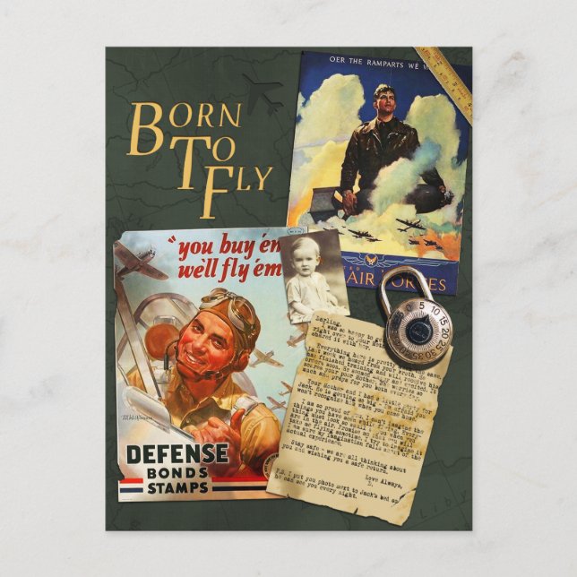 Postal del libro de recuerdos del Flyboy del (Anverso)