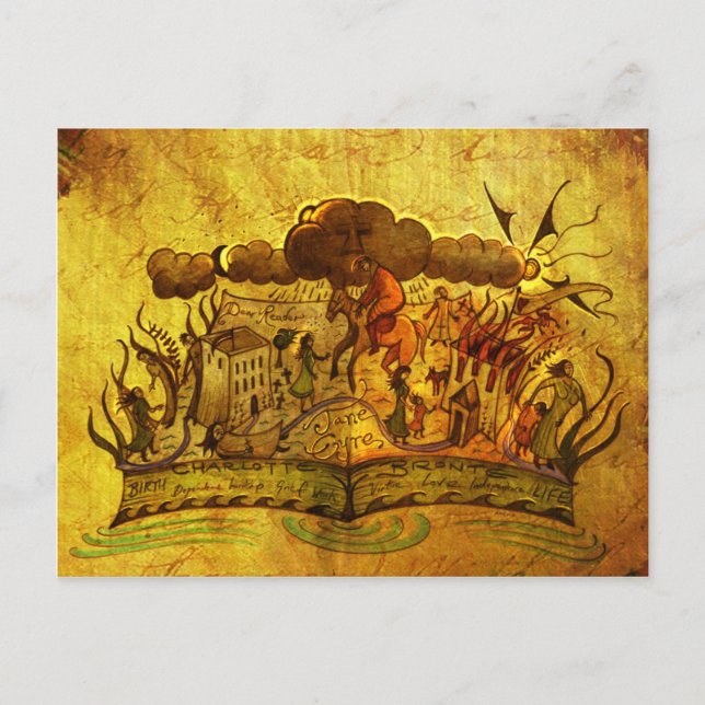 Postal del libro 'Jane Eyre' (Anverso)
