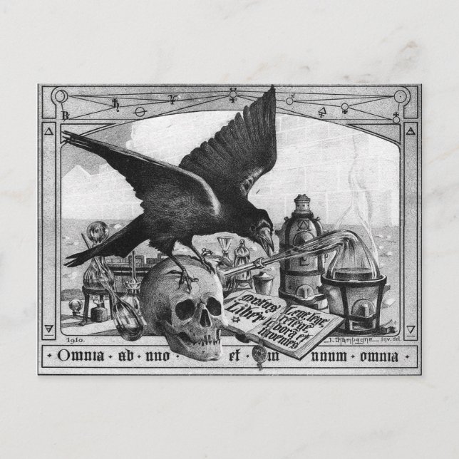 Postal del libro secreto de Alchemy Lab (Anverso)