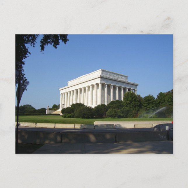 Postal del Lincoln memorial (Anverso)