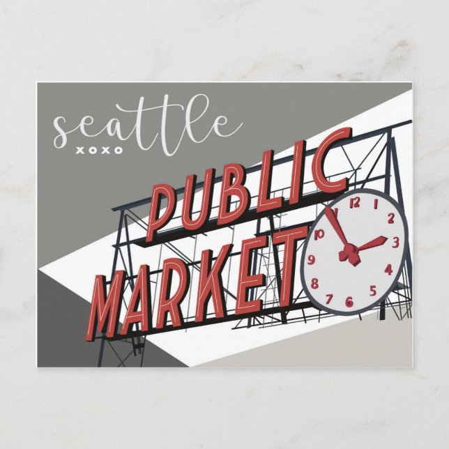 Postal del lugar de Seattle Pike (Anverso)