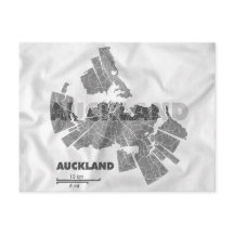 postal del mapa de Auckland