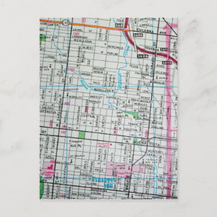postal del mapa de cosechas de SAN ANTONIO, TX