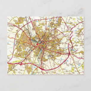 Postal del mapa de York