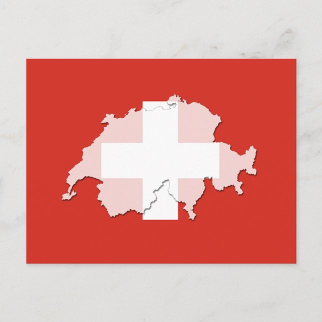 postal del mapa del pabellón de Suiza (Anverso)
