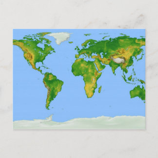 postal del Mapa Mundial