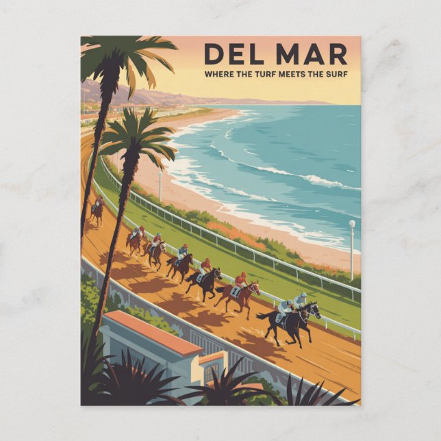 Postal Del Mar California (Anverso)