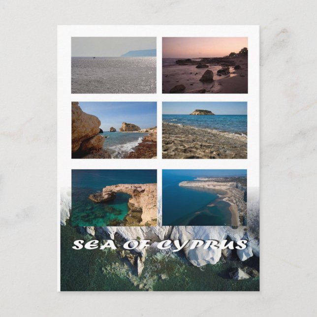 postal del Mar de Chipre (Anverso)