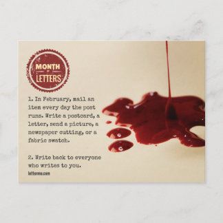 Postal del Mes de las Cartas de 2017