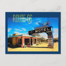 Postal del motel de la ruta 66 - modificada para